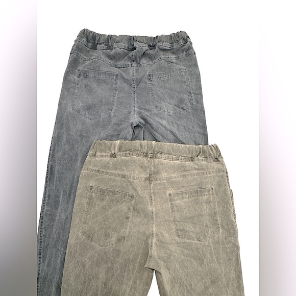 Anthro’s Tempo Paris Pant Pull on Stretch Elastic Waist with Pockets S - Picture 4 of 16